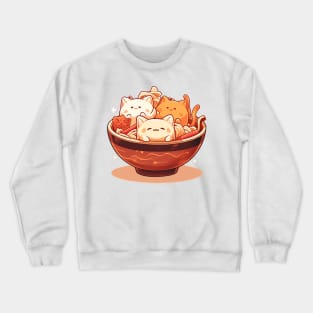 cat ramen Crewneck Sweatshirt